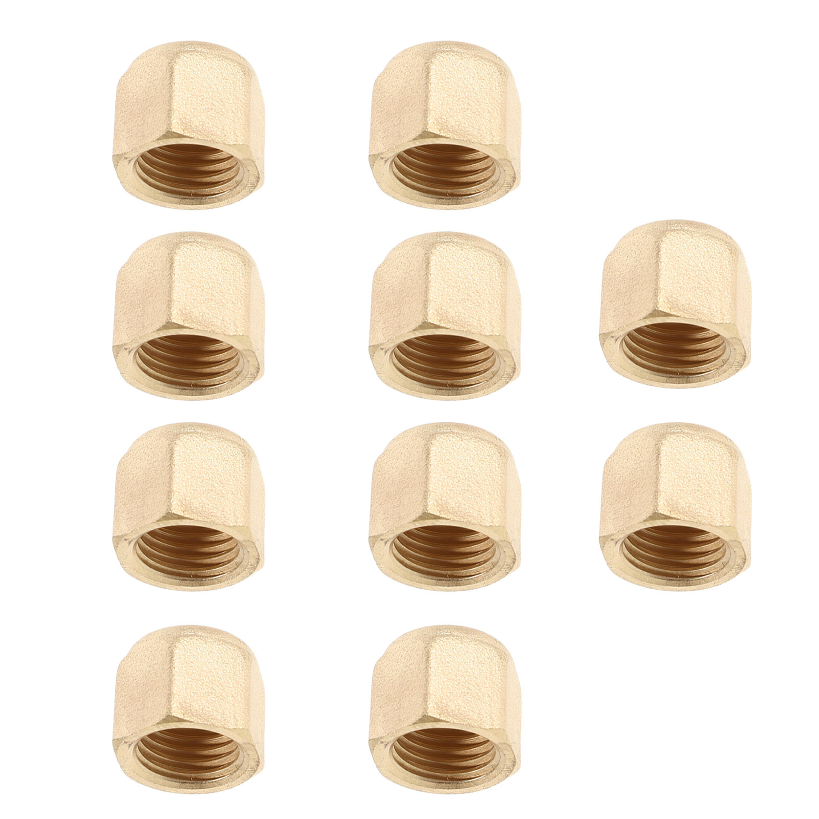 Compression Fitting Brass - 10개 황동 압축 피팅 캡 9.8mm