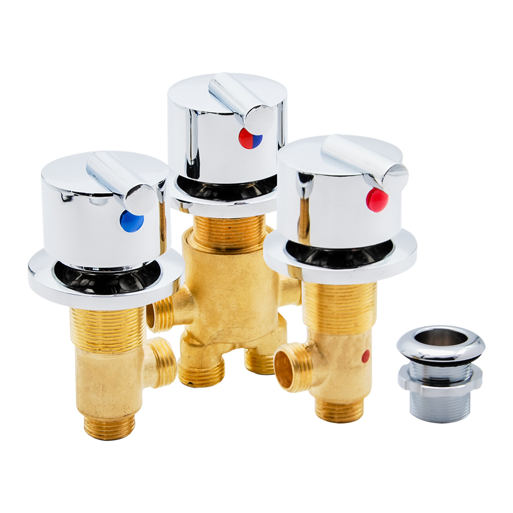 Basin Mixer Cartridge - 청동 크롬 도금 세라믹 카트리지 냉온수